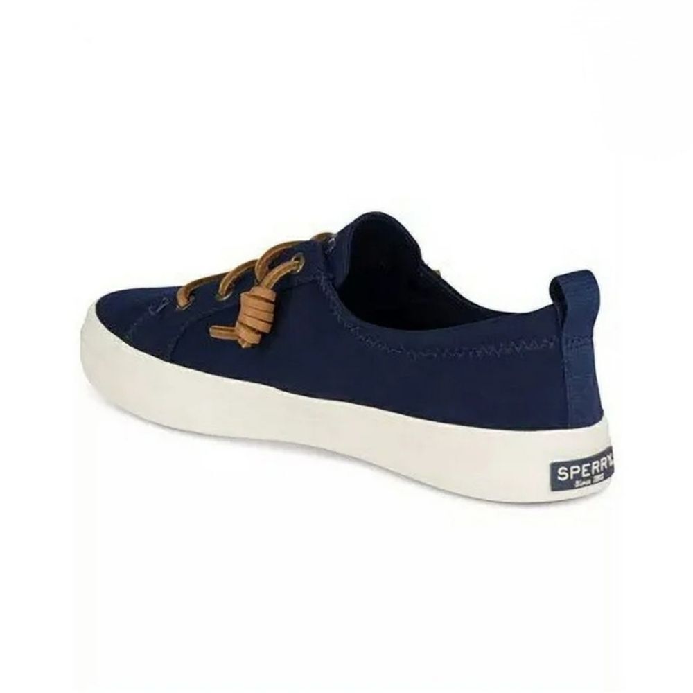 Sperry® Womens Crest Vibe Navy Canvas Ankle Boat Shoes - Picture 5 of 13